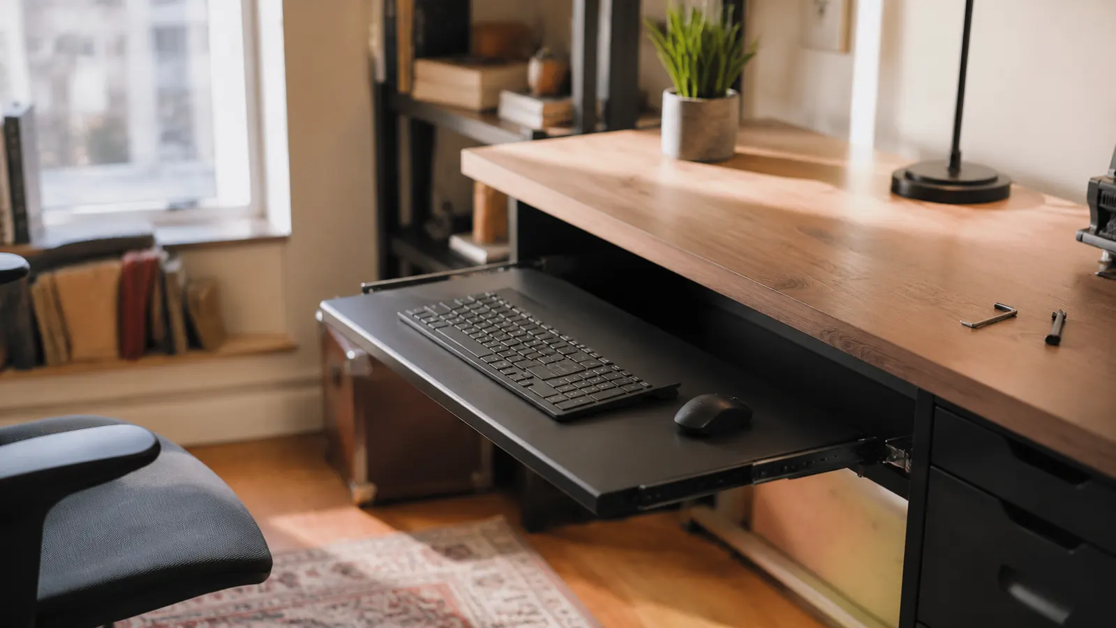 How to Install a Clamp-On Keyboard Tray Without Drilling Your Desk